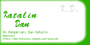 katalin dan business card
